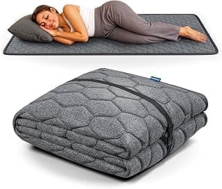 ComfyHug Premium Foldable Mattress for Floor – Lightweight Cotton Foam Mattress for Home, Guests & Camping | Portable, Slim & Easy to Store Travel Bedding (78 x 48 x 1 Inch, Grey)