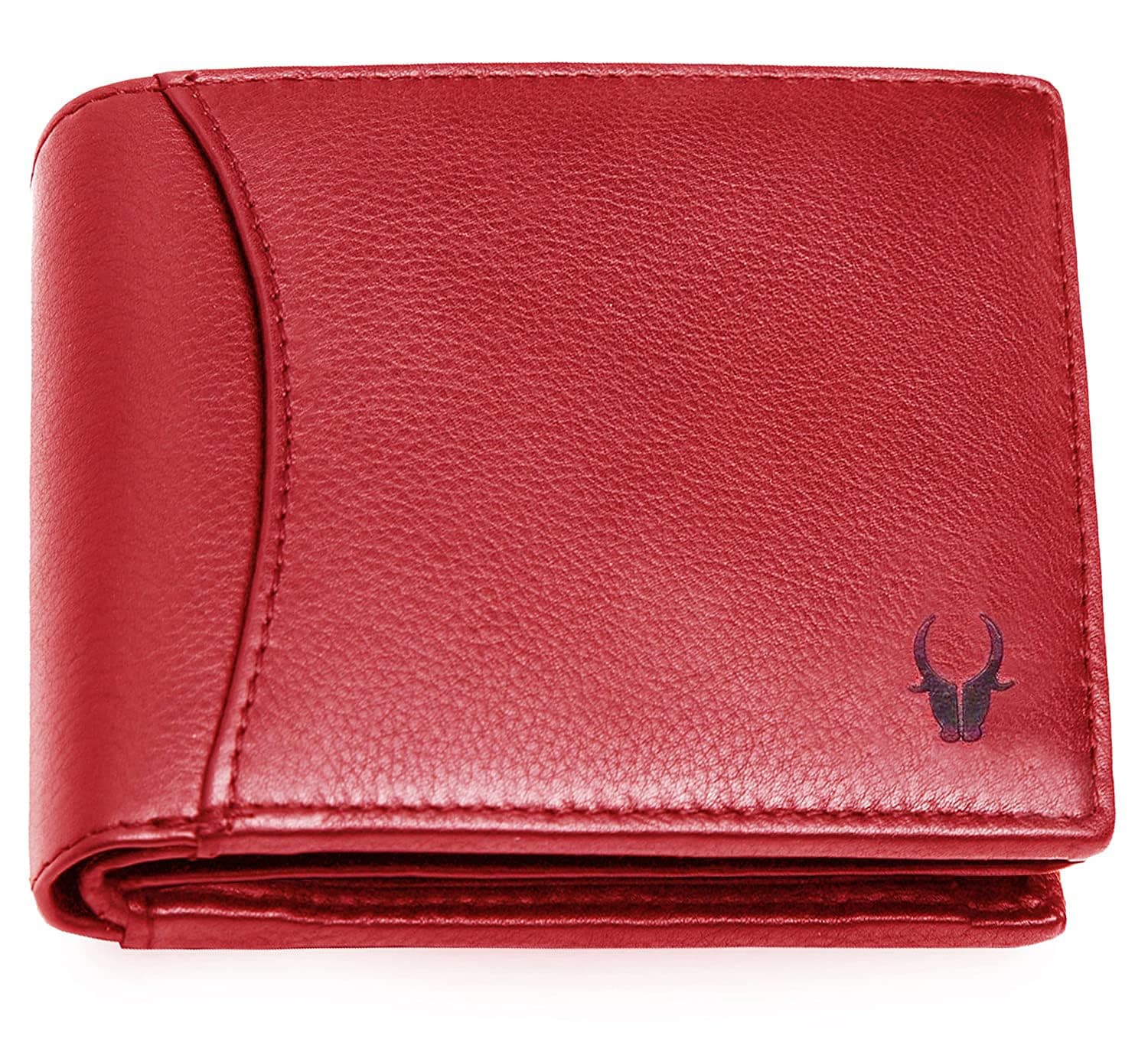 WildHorn Leather Men's Wallet (WH1173) (Red)