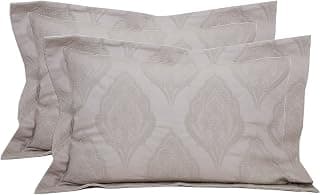 maspar Vintage Sapphire Matlesse 2 Piece Cotton Pillow Sham Set - 20"x30", Grey