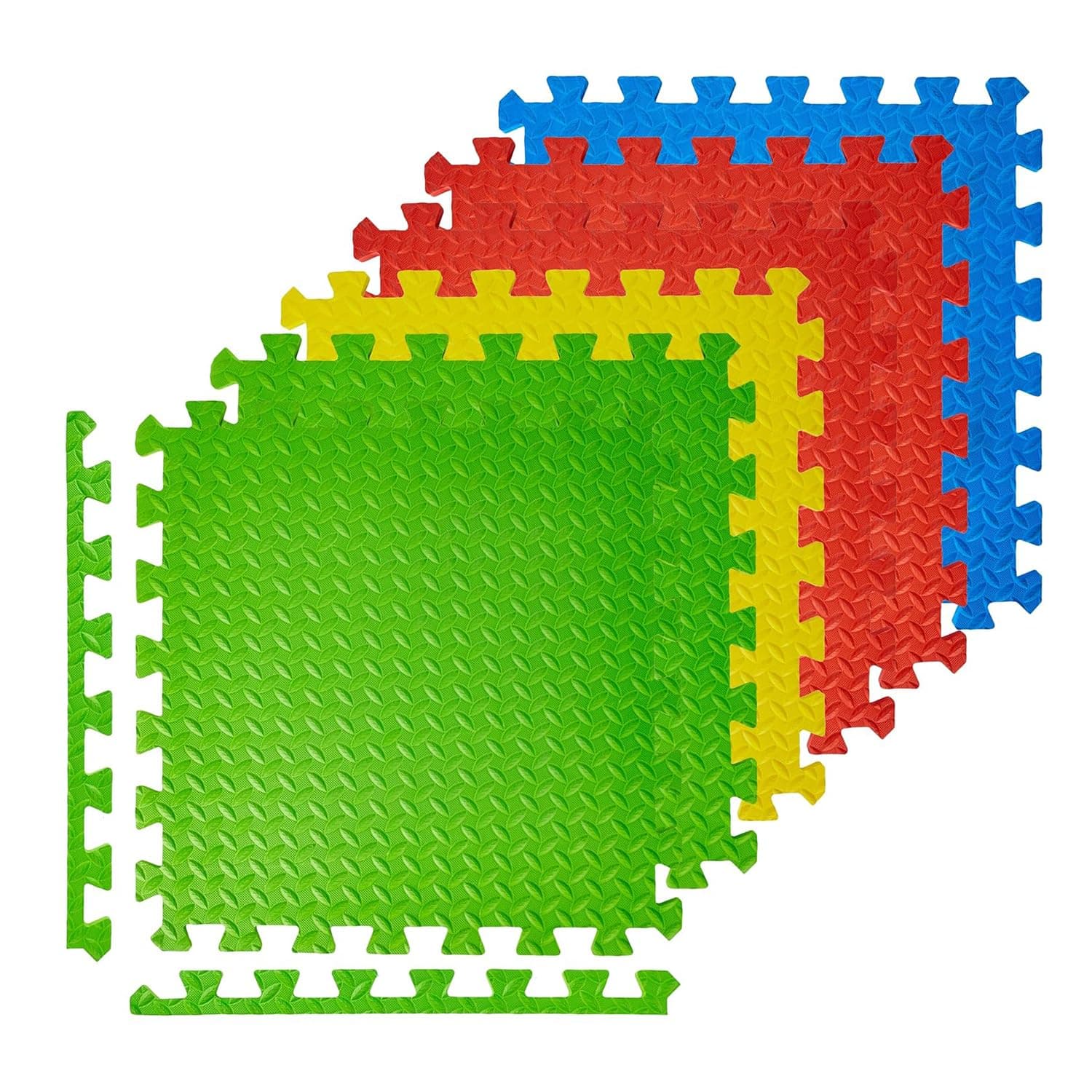 Amazon Basics Interlocking Puzzle Exercise Mat | EVA Foam |Suitable for Floor Protection