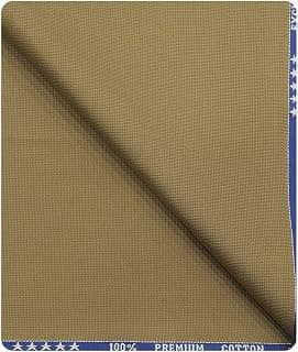 Arvind Men's Solid Trousers Fabric (LSADTR55KHAKHISTRUAUG_Khakhi_1.30 Meter)