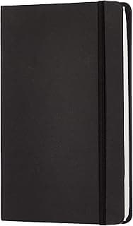 amazon basics Classic Paper Notebook, Plain - (130Mm X 210Mm) - 240 Pages (Black)