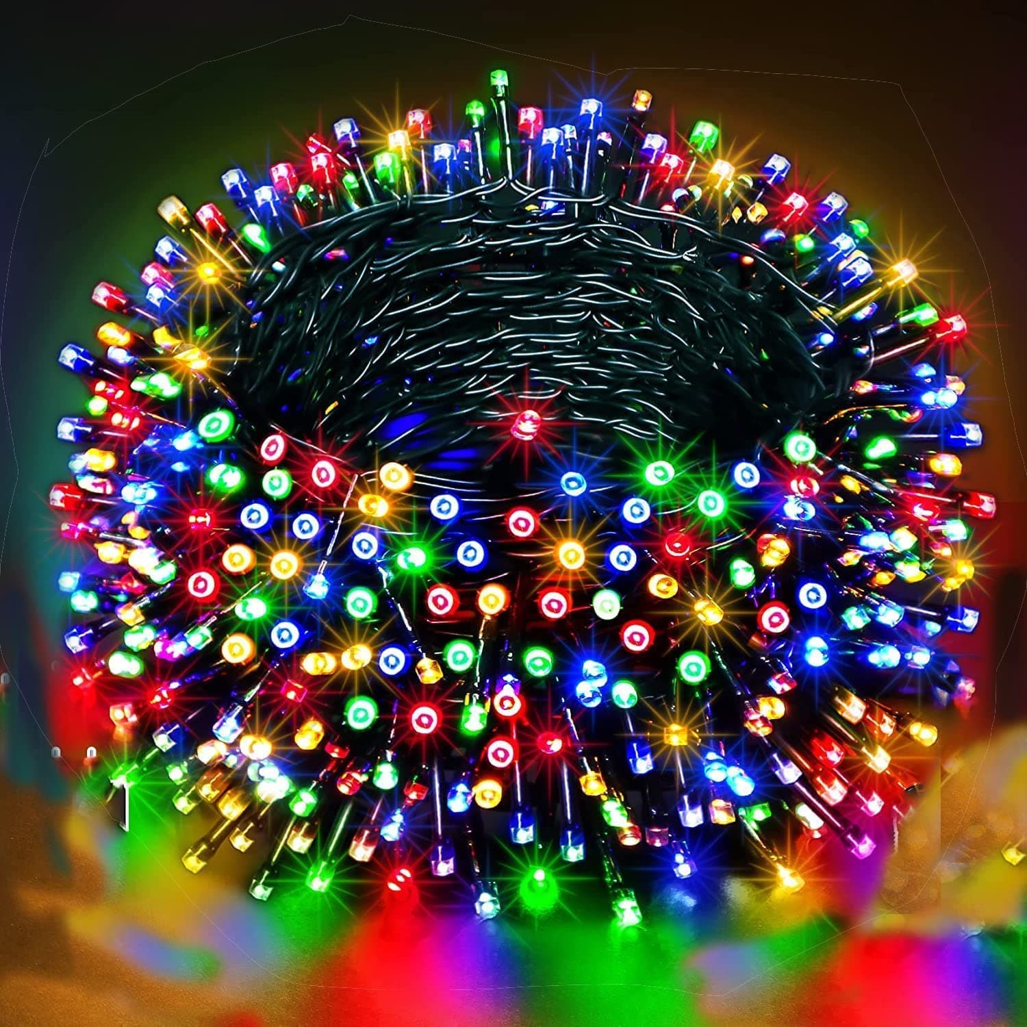 MoonlitDreams 50 Meter Serial String Led Light Comes with 8 Modes Changing Controller for Indoor & Outdoor Home Decoration, Diwali, Christmas, Patio Garden Yard (Multicolor, Pack of 1)