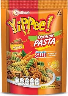 Sunfeast Yippee! Tricolor Pasta|Masala|Soft & Creamy Pasta|Instant Pasta Made with Suji/ Rava 74.7g