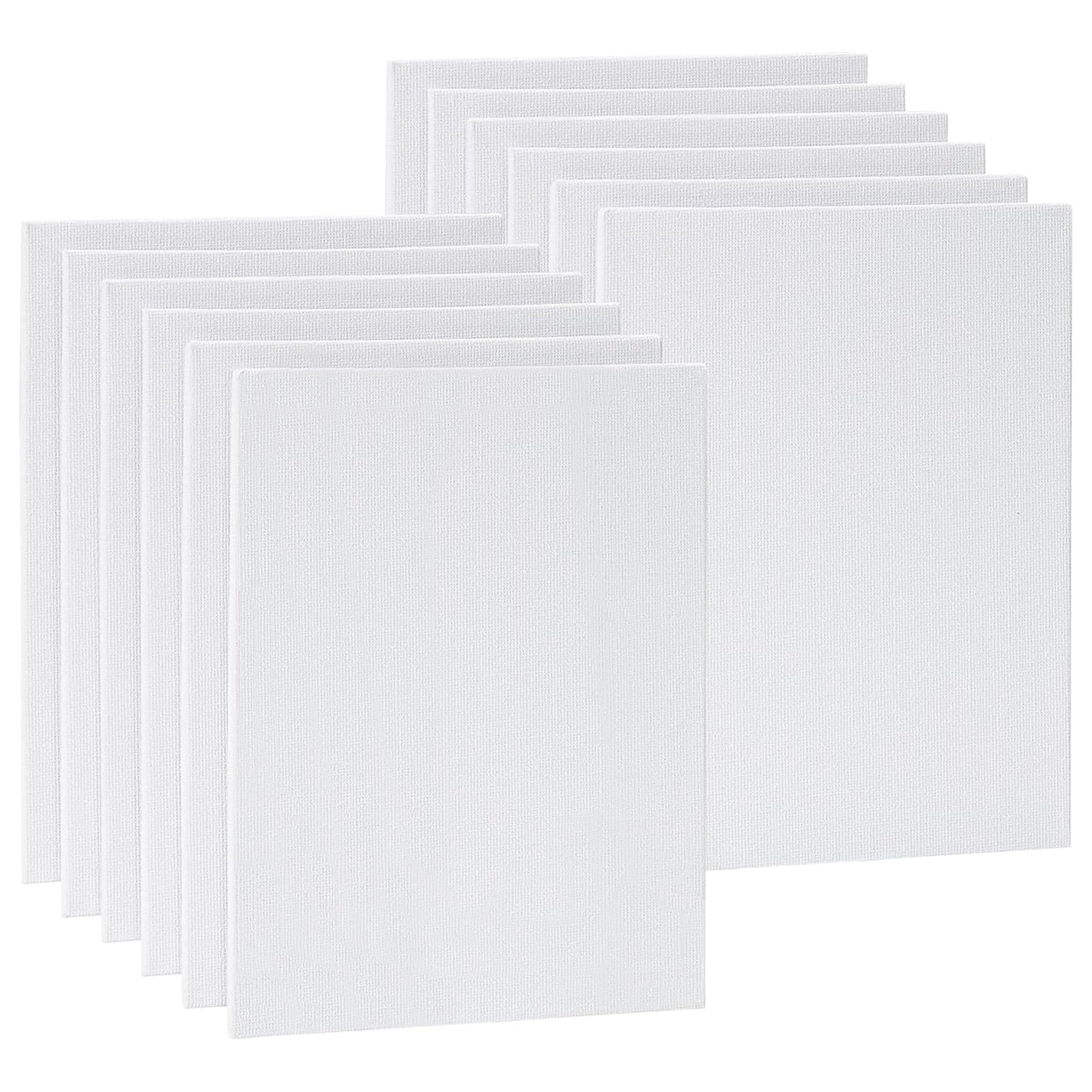Twinster Canvas Boards for Painting - Suitable for Acrylic, Gouache, Watercolour, Ink Painting, 100% Cotton Canvas, Art Supplies for Artists (5 x 7, 6pc)