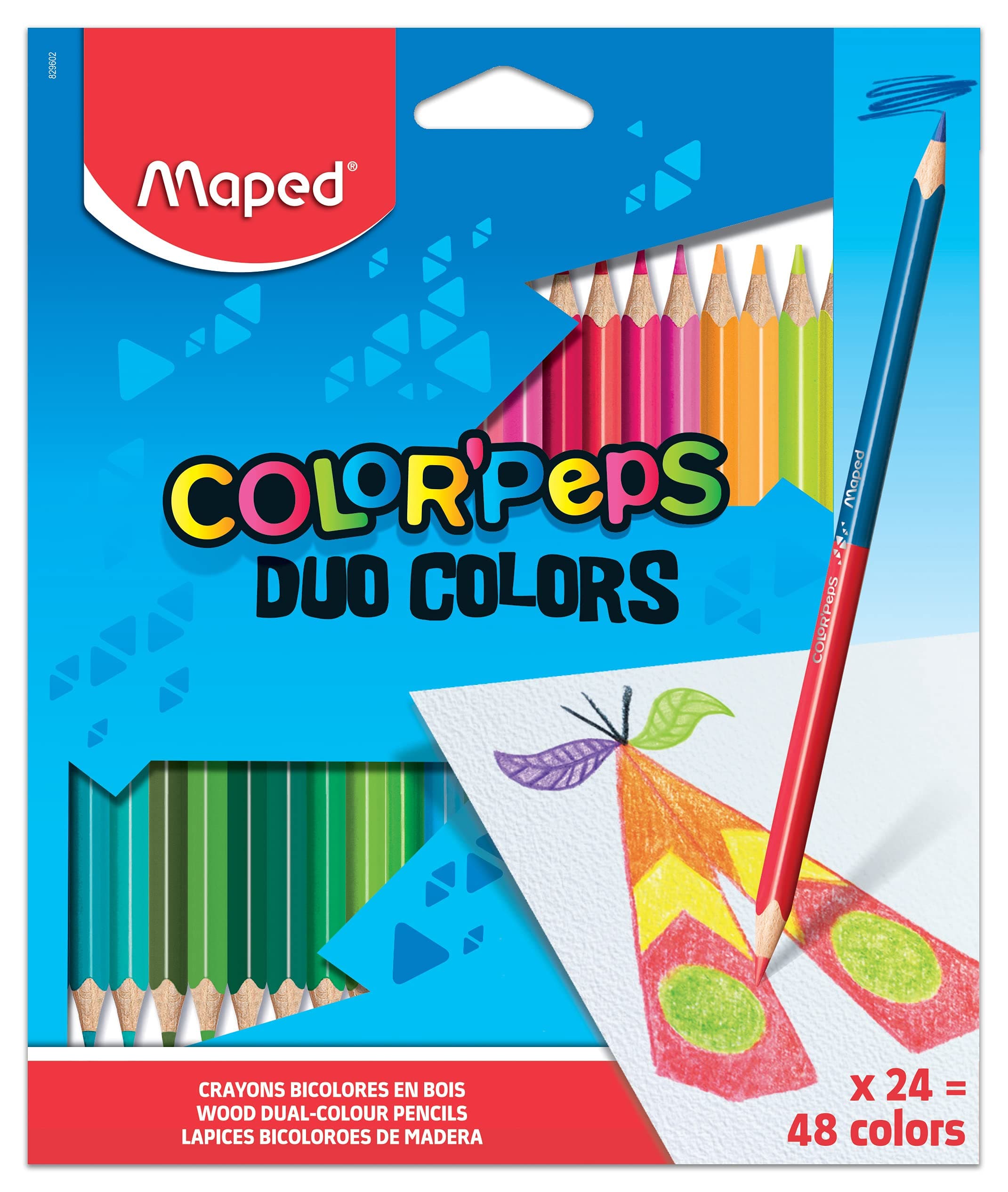 Maped Color'Peps Duo Color Pencil Set - Pack of 48