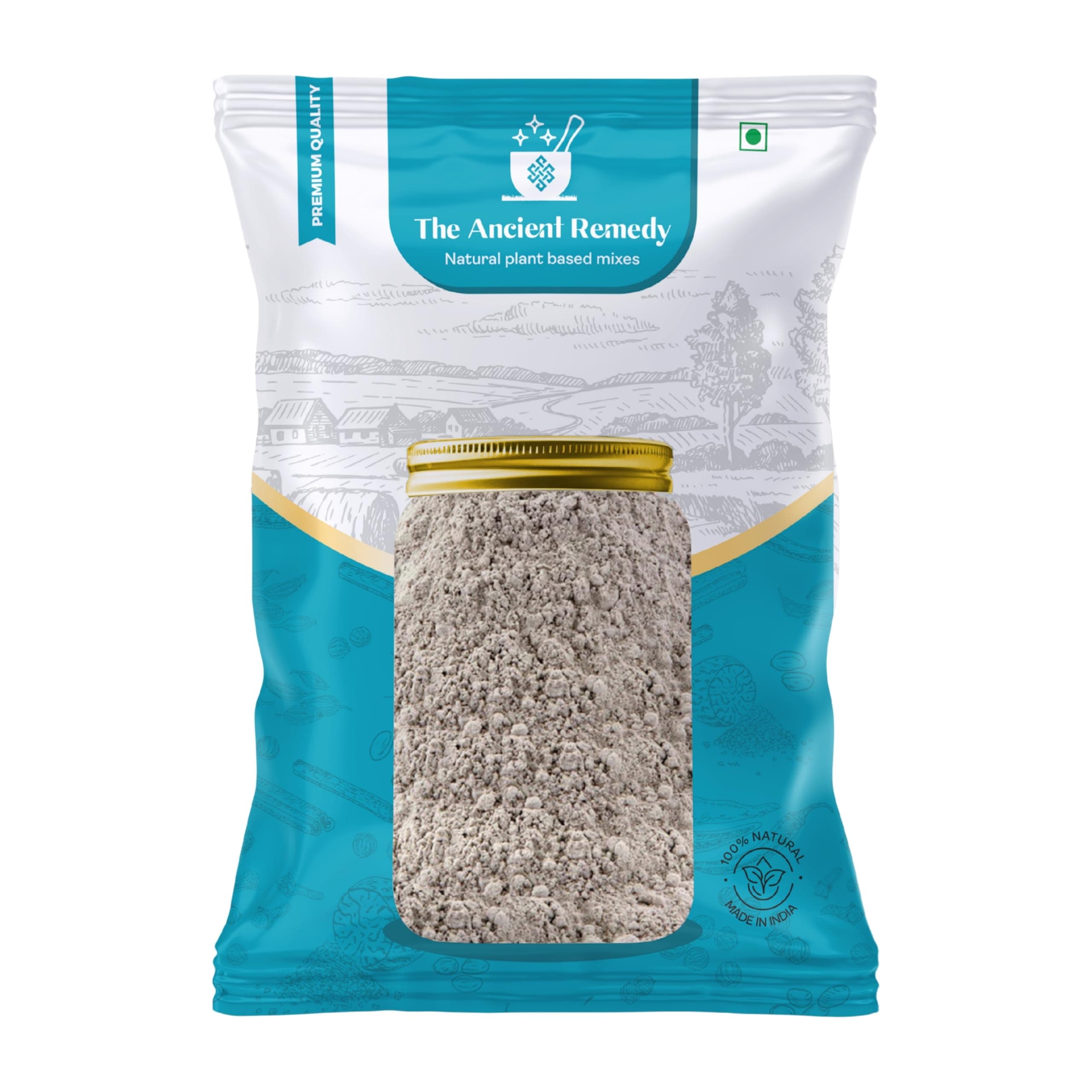 THE ANCIENT REMEDY Natural Premium Bentonite Clay 880gm | Pure & Natural | No Additives | For Skincare, Face Masks, Hair | Eco-Friendly Pouch