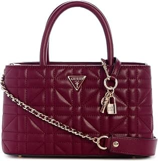 GUESS Women's Quilted Satchel| Ladies Purse Handbags | Gift For Ladies