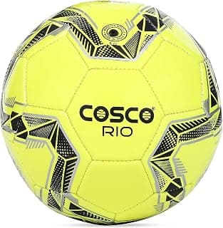 Cosco Rio Football - Size: 3 (Pack of 1, Yellow, Black)