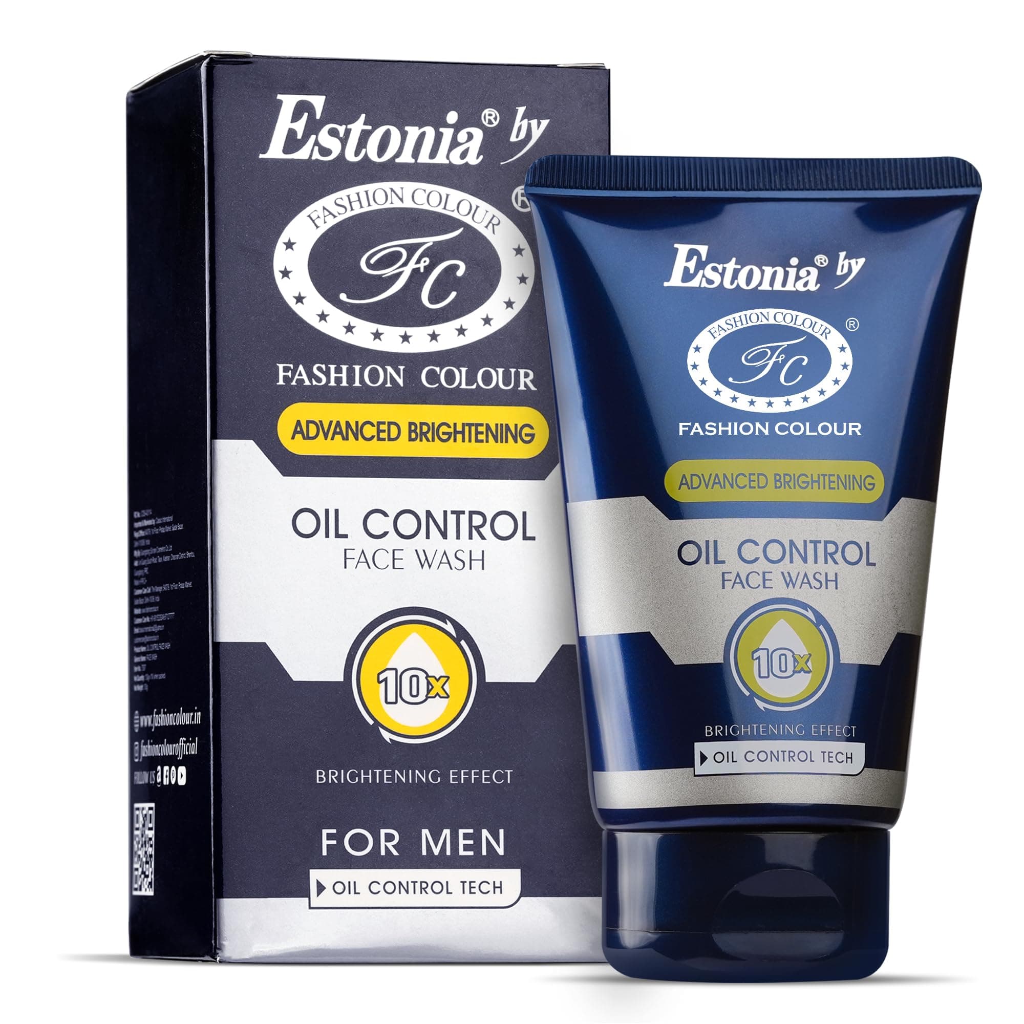 Estonia Face Wash For Glowing Skin | Oil control face wash for men | Skin Whitening Face Wash For Men | Paraben and Sulphate Free Face Wash | Suitable for All Skin Types | (130gm)