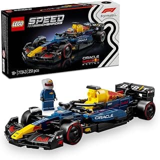 LEGO Speed Champions Oracle Red Bull Racing RB20 F1 Race Car Vehicle Set 77243 Building Blocks for 18+ Gift | Race Car Model for Adults, Collectible Driver Minifigure, Display Set, Gift for Motorsport Fans, 251 Pieces