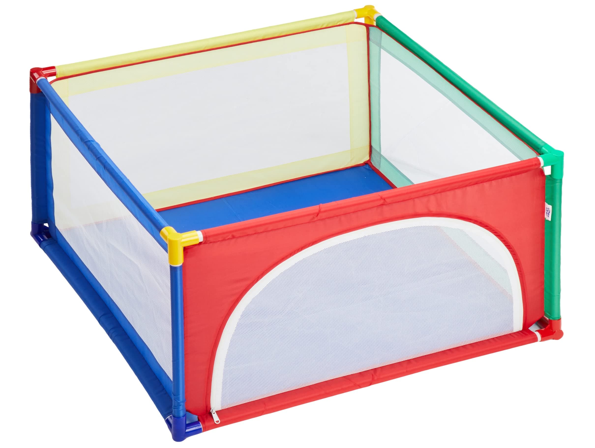 Amazon Brand - Jam & Honey Square Ball Pool Play Tent (Without Balls) Multicolor, 36 Months - 10 Years