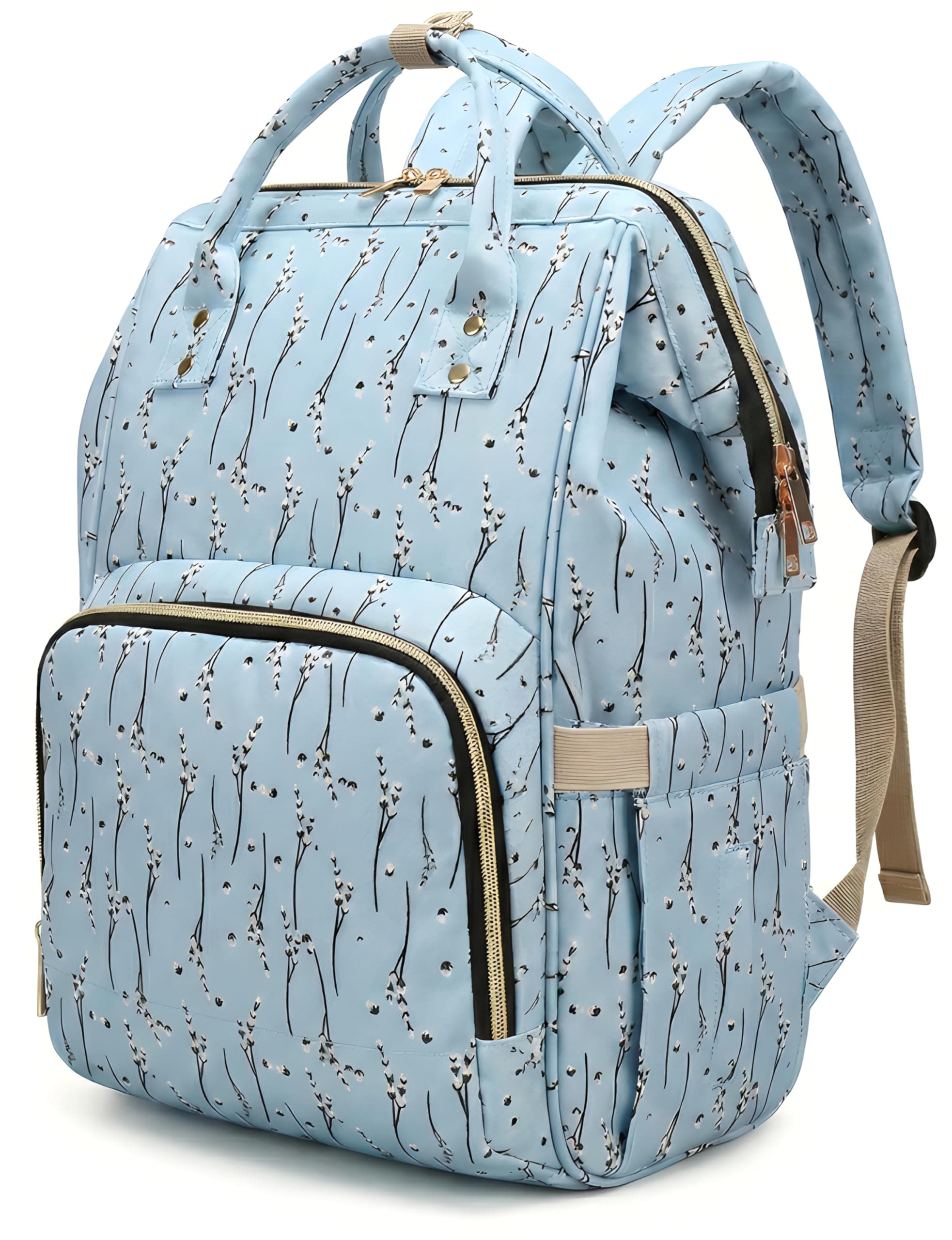 ShopyVid Babies Diaper Bag for Mothers | Maternity Bag for Travel | New Born Baby Diaper Bag for Mother, Multi Compartments, Insulated Bottle Pockets (Waterproof, 17 litres)