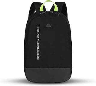 Gear Superior 17"/19L Medium Water Resistant Backpack | Casual Backpack | Daypack | Travel Backpack | College Bag For Men/Women (Black - Grey)