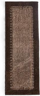 Saral Home Elyeese Micro Durable & Washable Multipurpose Bedside Runner for Home/Kitchen/Living Area/Lobby/Office Entrance with Anti Skid Backing | Non-Slip & Quick-Drying Mats_ Brown_ 40X110 cm