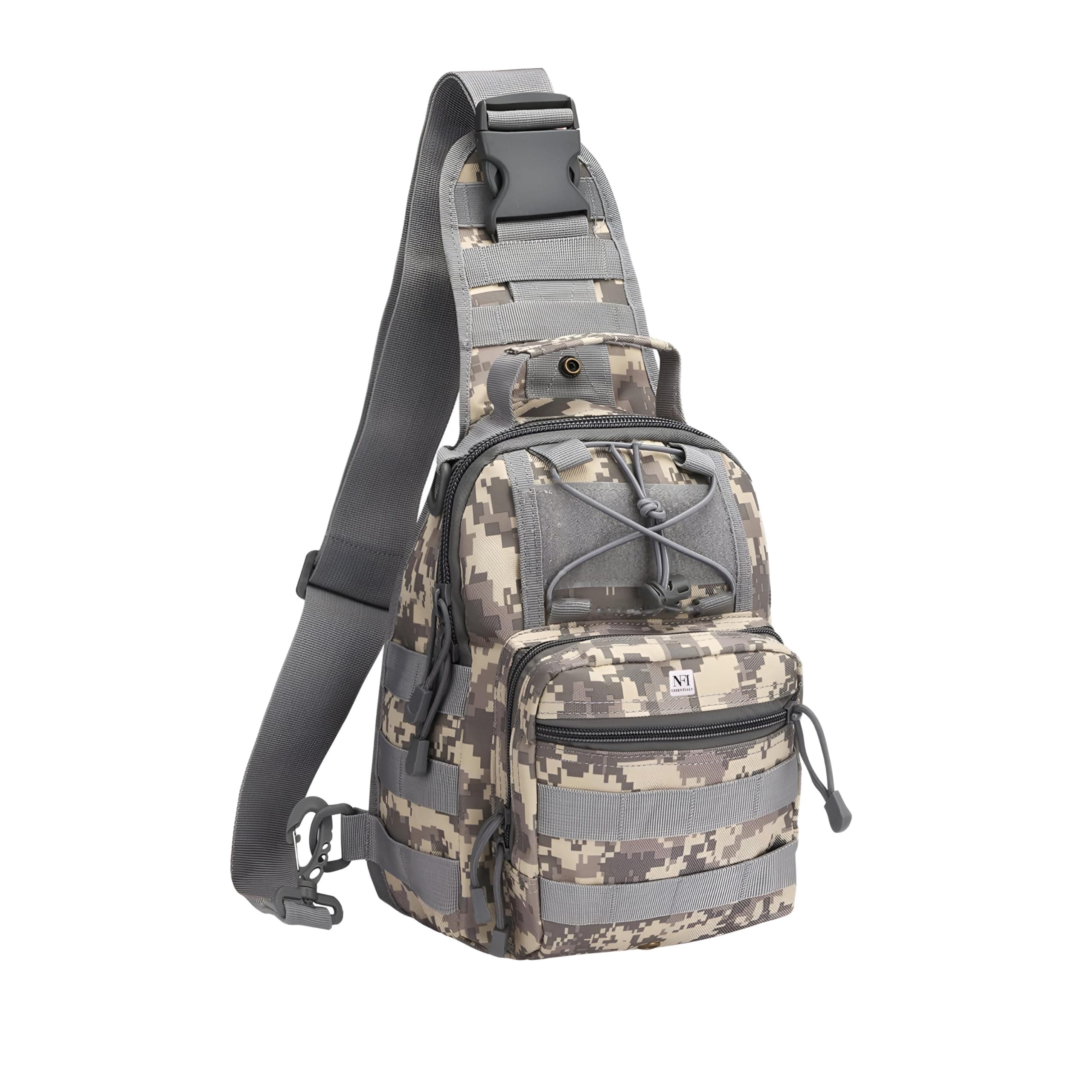 NFI essentials Crossbody Bag, Tactical Backpack, Military Sling Chest Shoulder Bag, Travel Sports Outdoor Backpack, Cross Body Messenger Army Bag