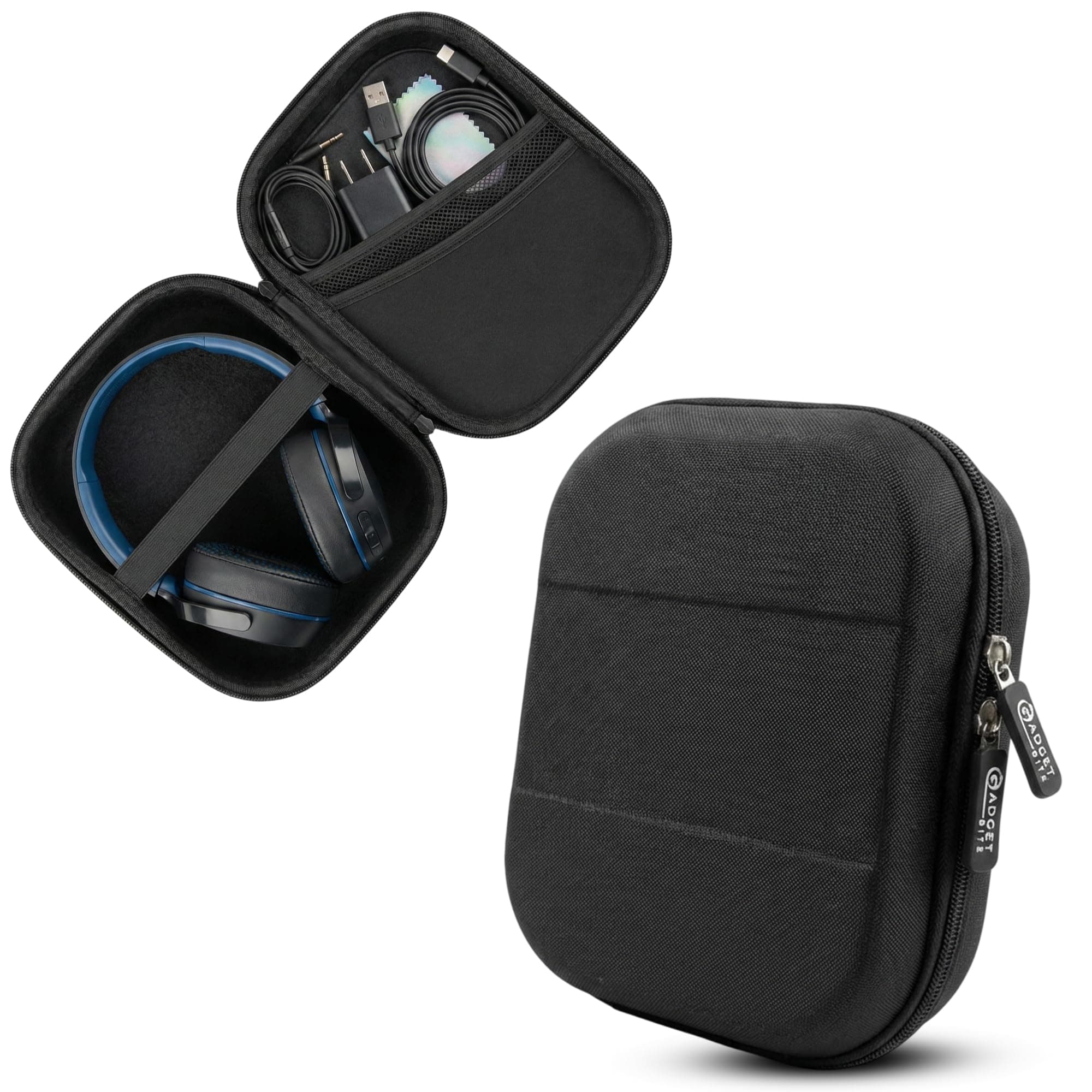 GadgetBite Headphone Case Portable Carrying Case Cover for JBL Live 650 600BTNC Tour One M2 400 560 510 500BT 460NC Tune 660NC 700 710 720BT 770NC 760 750 660 BTNC E45BT Headphone - Black
