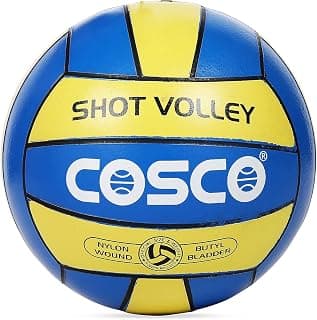 Cosco Rubber Shot Volleyball, Multicolour
