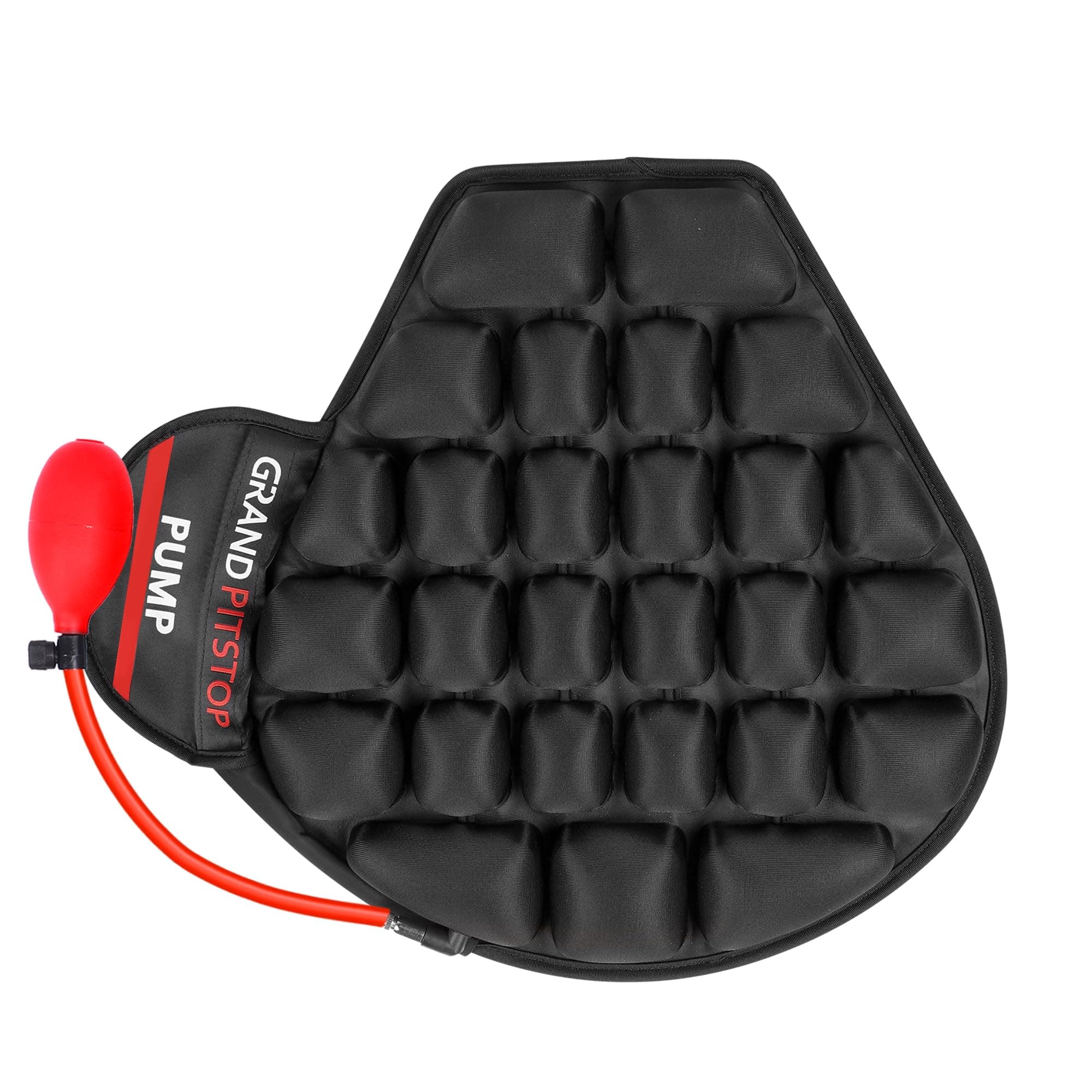 GRAND PITSTOP Motorcycle Air Seat Cushion with Pump | Anti-Slip Base | Inflatable Seat Cushion for Royal Enfield Continental GT 650 | Bike Seat Comfort Pad