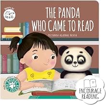 The Panda Who Came to Read: Board Book for Babies to Build Early Reading Habits by SAM & MI | Short Story Book on Toddlers' Daily Routine & Encourage Parent-Child Bonding | Up to 4 Years