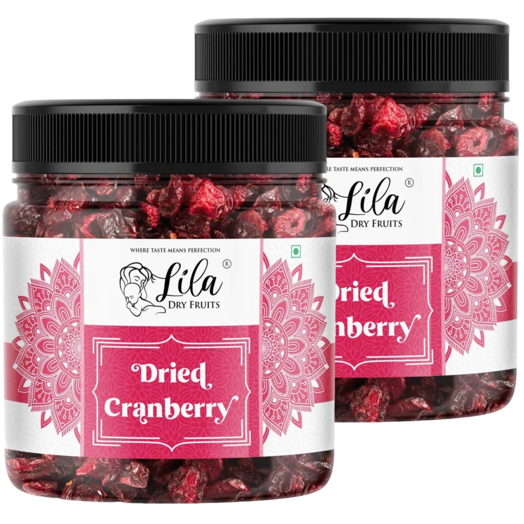 LILA DRY FRUITS Dried Cranberries 1 kg (500 g x 2) Cranberry Naturally Sweetened Premium Californian Cranberry, Antioxidants Rich Delicious Tasty and Chewy Snack | Ideal for Snacking, Baking Perfect for Giftings