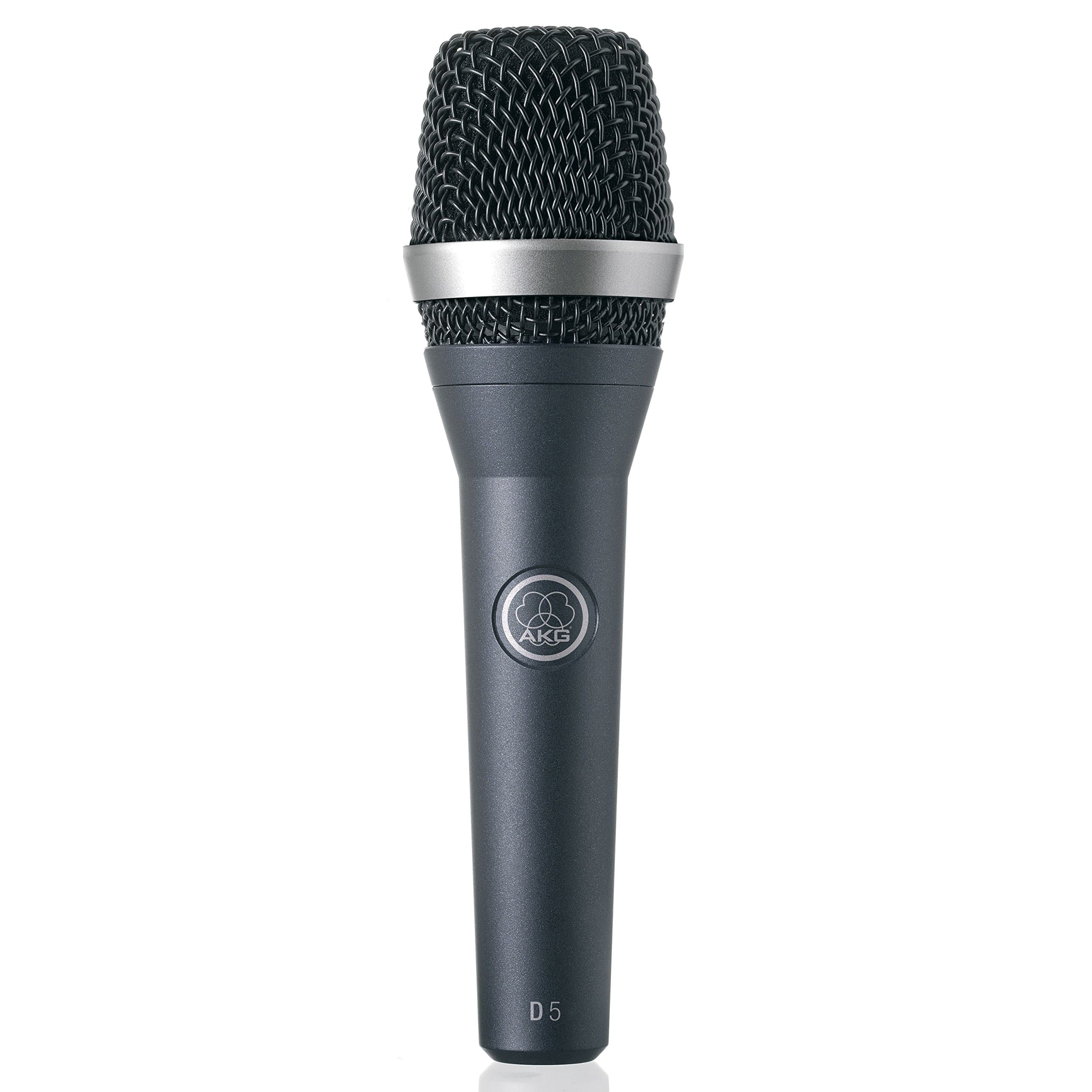 AKG D5 Professional dynamic supercardioid vocal microphone for lead and backing vocals with integrated pop filter