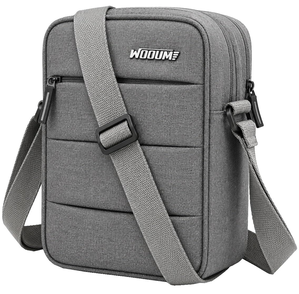 Wooum Sling Bag for Men & Women | Crossbody Shoulder Bag with Multiple Pockets, Adjustable Strap | Travel Office College Casual Daily Use Sling Bag 1 Year Warranty