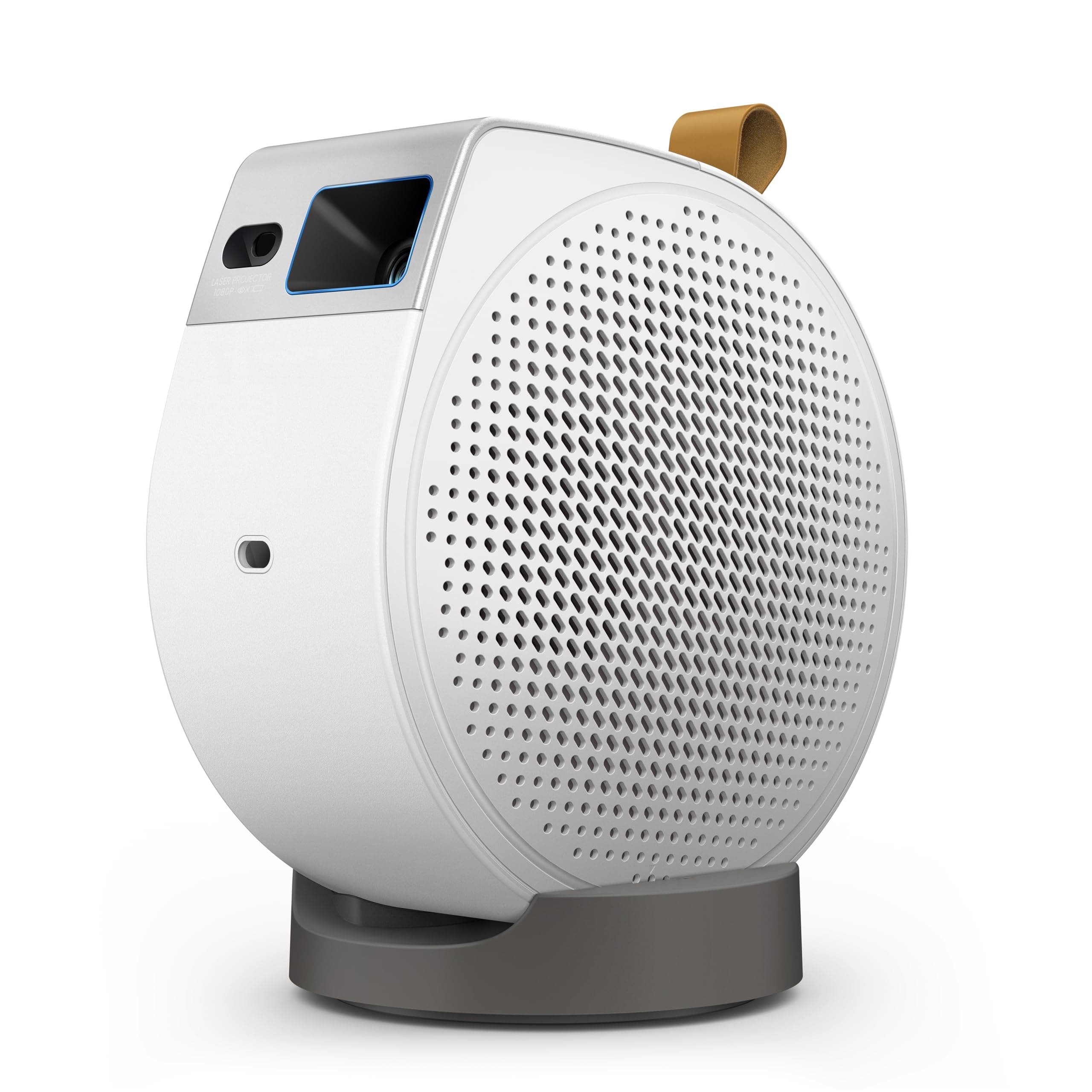 BenQ GV50 Laser Portable FHD Projector,Built-in Battery,Excellent Colors 92% REC709, 500ANSI Lumens bright,Upto 120inches Screensize,135° Projection,18W Speaker, builtin GoogleTV,WiFi,HDMI,USB-C,white