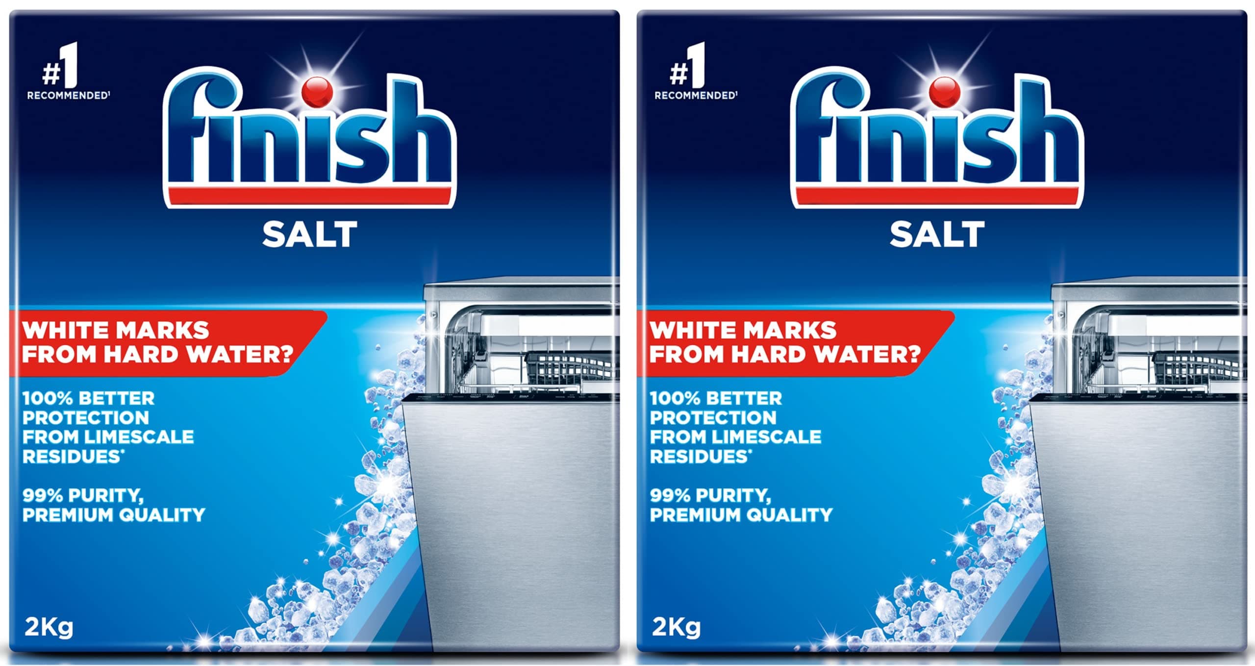 Finish Dishwasher Salt - 2 Kg Pack Of 2