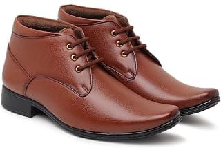 Zixer Synthetic Leather Ankle Formal Shoes Men || Office Shoes for Men Latest Stylish || Chukka Boots Men Long Shoes for Men Long Boots