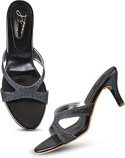 JM LOOKS Heel Sandal Stylish Fashionable Comfertable Women & Girls Heel Sandals MR-1