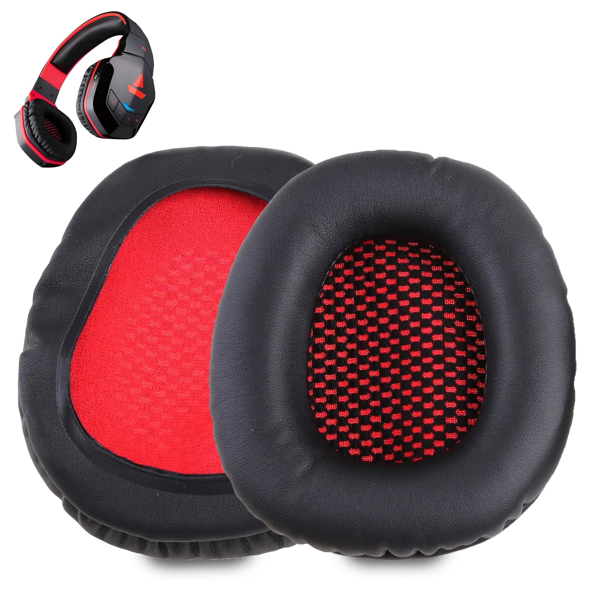 Sounce Replacement Earpad Cushions Compatible with Boat Rockerz 510 Headphones, Premium Soft Protein Leather & High-Density Memory Foam Ear Pads for Long-Lasting Comfort, Noise Isolation (1 Pair) | Designed Specifically For boAt Rockerz 510 Headphones For A Perfect Replacement Fit And Easy Installation
