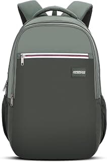 American Tourister Nexa Style 01 | 36L Backpack | Casual Bag | 3 Compartments | School & College Backpack for Men and Women | Olive | 1 Yr Global Warranty
