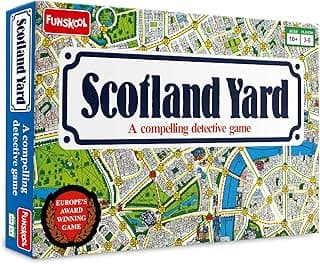 Funskool Games, Scotland Yard, A Compelling Detective and Strategy, Animal Board Game for Kids & Family, 2-3 Players, Ages 10 and Above, Multicolour