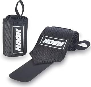 Hack Athletics Professional 24" Flexible Wrist Wraps with Thumb Loops - Wrist Support for Men and Women - Hand Grip Wrist Straps for Weightlifting, Bench Press, Body Building, Strength Training.