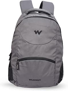 Wildcraft Polyester Stylish 25.6 Liters Multi-Colour 4 Compartment Laptop Backpack (Grey)