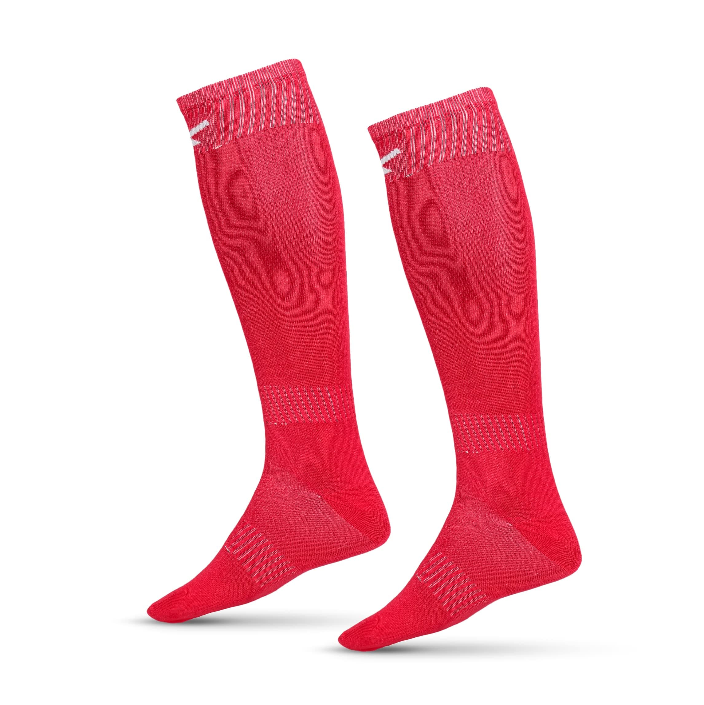 Vector X High Knee Length Football Stockings| Polyester Stretchable Material|For Men & Women, Unisex|Soccer Socks|Superior Grip For Shin Guard, Anti Slip Blister Protection Anti Odour