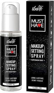 Iba Must Have Makeup Setting Spray, 100ml-Keeps Makeup Intact | Long Lasting Dewy Finish | Makeup Fixer Spray for Face | Enriched with Hyaluronic Acid, Coconut Water & Chamomile Extract | Alcohol-Free | Halal Certified & Vegan