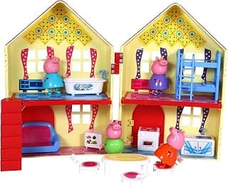 TOY ZONE The Pig Doll House | Girls Role Playset | Pretend Play | Doll House with Furniture | Dollhouse Accessories | Imaginative Play | Playhouse | for Kids Age 3+ Years
