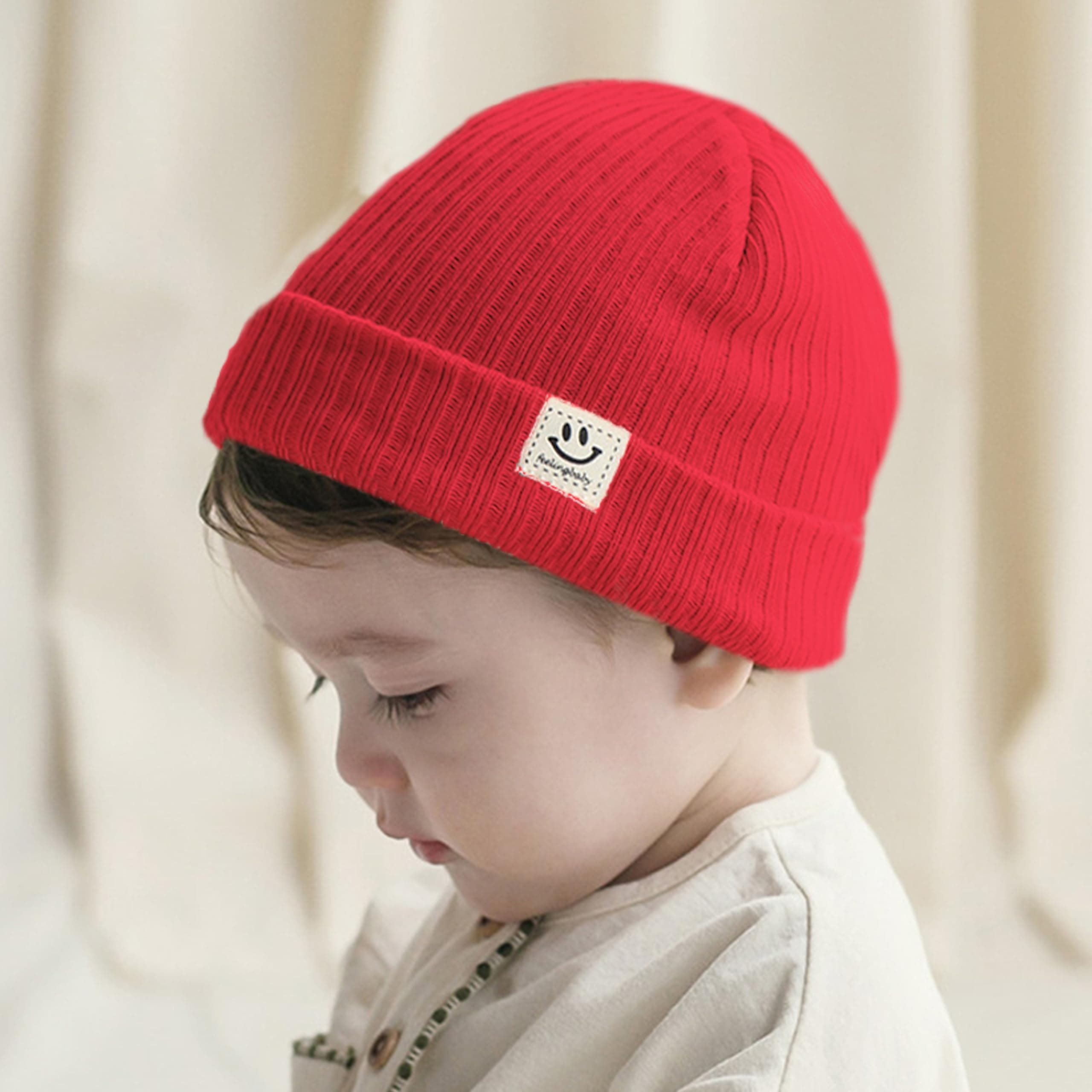 BEMBIKA Baby Cotton Cap with Safety and Comfort Baby Turban-(BI2455-A-V)