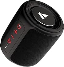 boAt Stone 352/358 Bluetooth Speaker with 10W RMS Stereo Sound, IPX7 Water Resistance, TWS Feature, Up to 12H Total Playtime, Multi-Compatibility Modes, Free Music Streaming on JioSaavn(Raging Black)