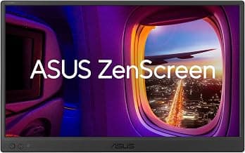 ASUS ZenScreen MB169CK Portable USB Monitor - 16 Inches (15.6 Inch Display), Full HD, IPS, Dual USB Type-C, Flicker-Free, Blue Light Filter, Anti-Glare Surface, 360° Kickstand