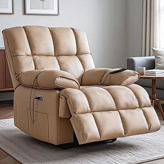 DROGO Evo Lounge Oversized Motorised Single Seater Recliner Sofa with Rapid Recline Technology, Premium Suede Fabric & Padded Body | Electric Recliner Chairs for Home Relax with 1 Yr Warranty (Brown)