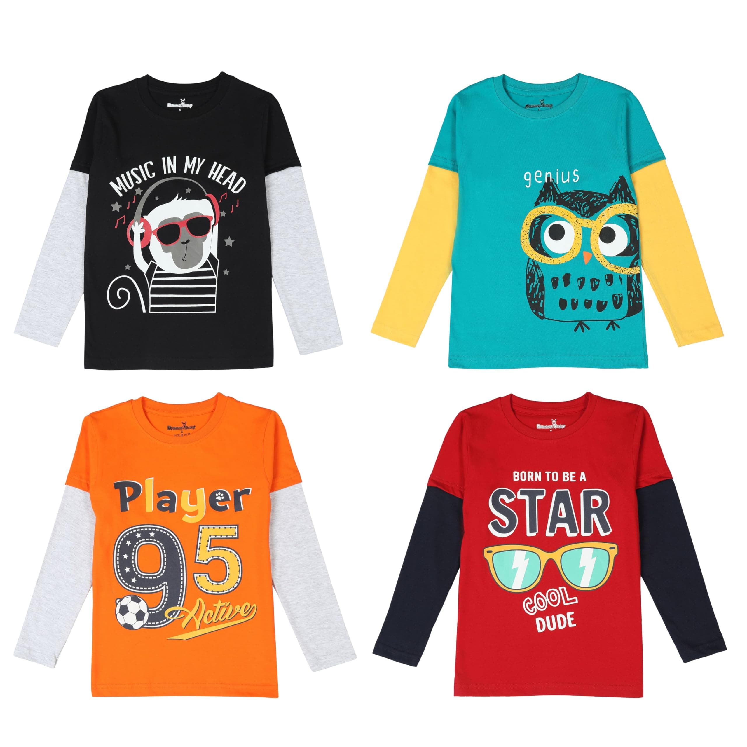 NammaBaby Baby Boys Cotton Regular Fit T-Shirt