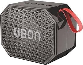 UBON Boom SP-44 10 Watt Wireless Portable Speaker | 8 Hours Long Playtime,Multiple Connectivity (Black)