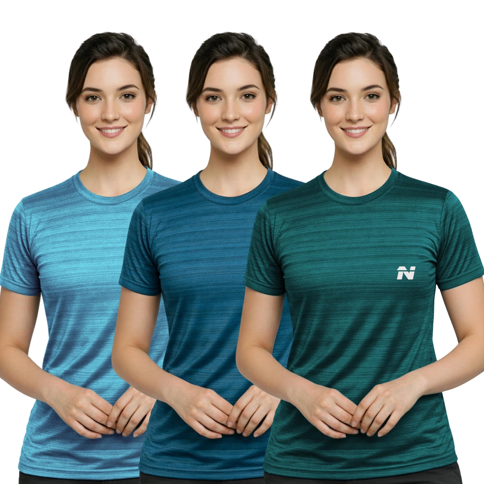 NINQ Women’s Long Sleeve Compression T-Shirt for Gym, Running, Yoga & Sports Wear
