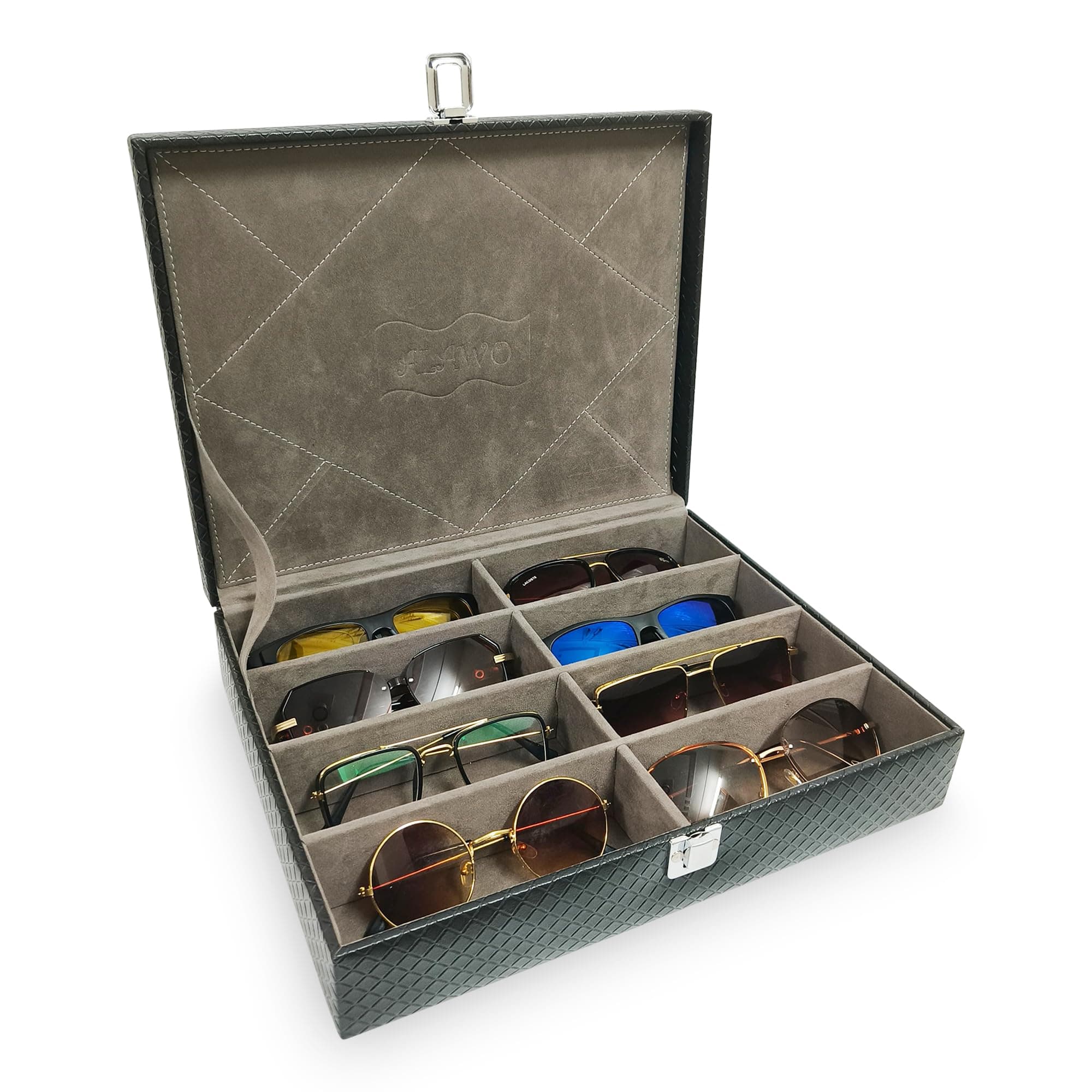ALAWO Sunglass Box Organizer Holder Case