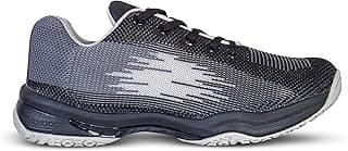 Boldfit Boldfit Badminton Shoes for Man Lightweight Non Marking Shoes for Badminton Breathable Anti Skid Shoe for Man Shuttle Non Marking Indoor Shoes for Pickleball, Tennis, Padel Black