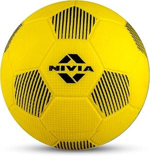Nivia Home Play Football for Kids, Soft & Lightweight Toy Ball, Safe for Indoor Play, Size - 3 (Yellow), Pack of 1
