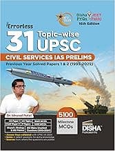 Disha 31 Topic-wise UPSC Civil Services IAS Prelims Previous Year Solved Papers 1 & 2 (1995 - 2025) by Mrunal Patel 16th Edition | General Studies & Aptitude (CSAT) PYQs Question Bank for 2026 Exam